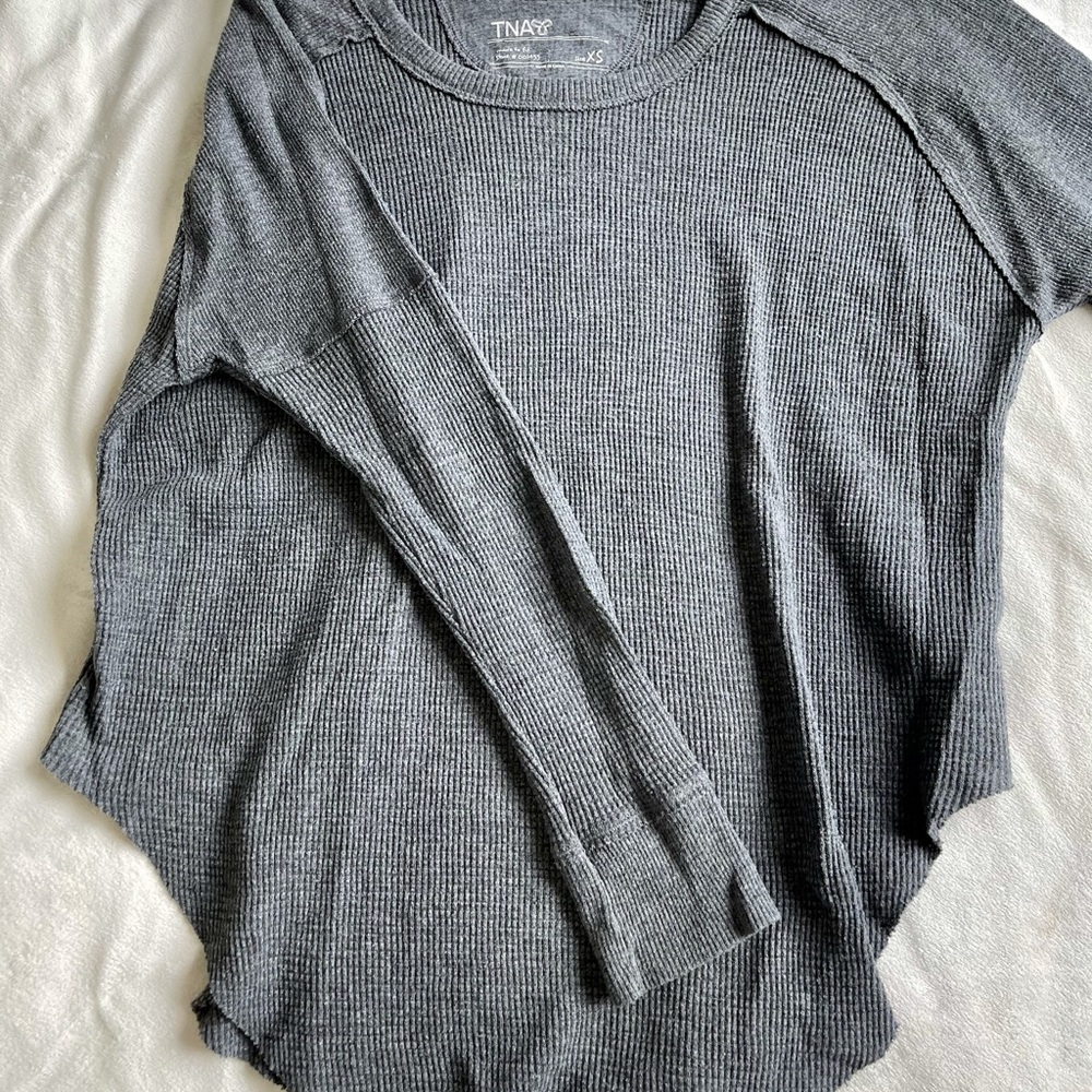 TNA Waffle Print Long Sleeve
